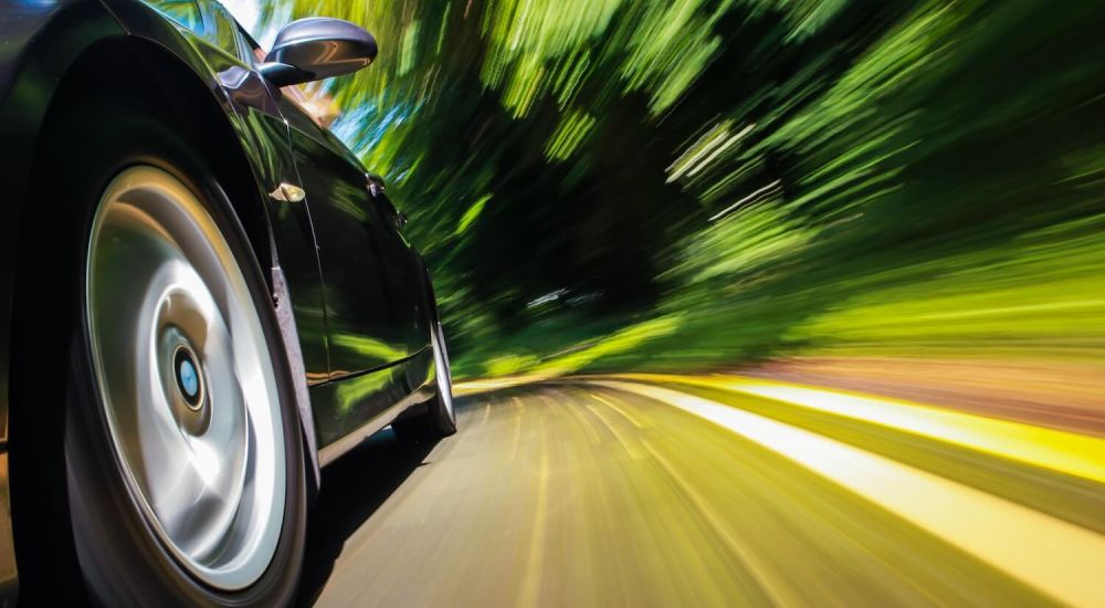 nice car driving fast