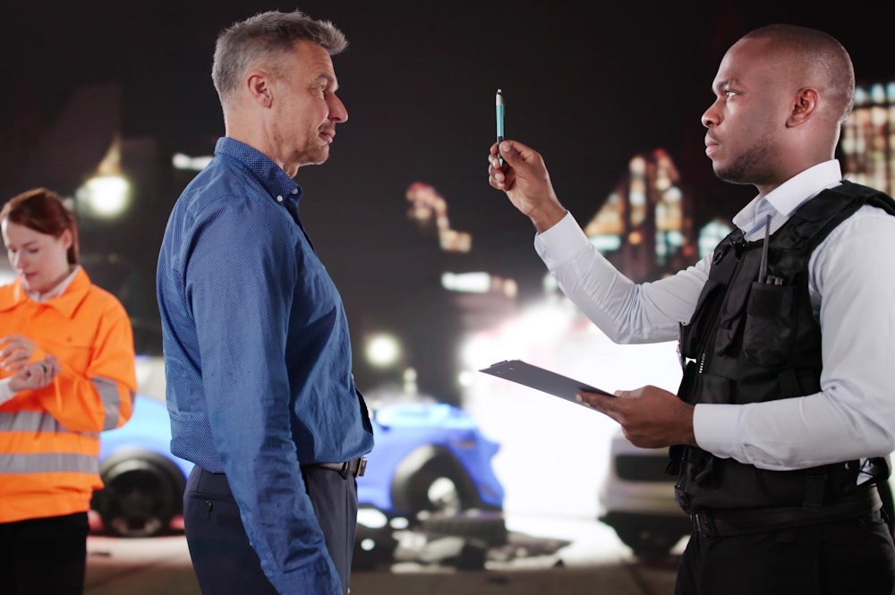 roadside sobriety test